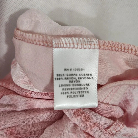 Fraiche by J Romper V-neck Surplice Smocked Waist Shorts Women Size L Pink - Picture 8 of 9